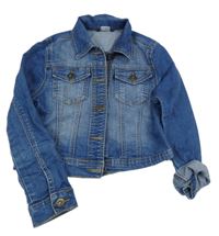 Modrá riflová crop bunda George