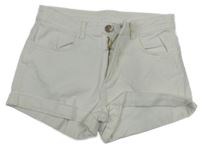 Bílé riflové kraťasy H&M