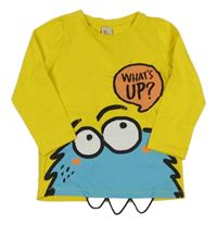 Žluté triko s příšerkou 