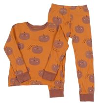 Oranžové pyžamo s dýněmi Next