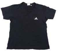 Černé tričko s logem Adidas 