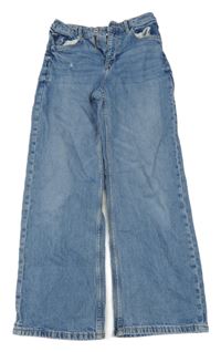 Modré wide leg rifle H&M