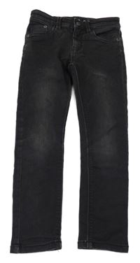 Antracitové teplákové skinny fit rifle Kids