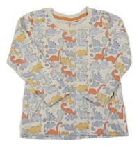Smetanové triko s dinosaury Liegelind