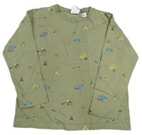 Khaki triko se stany ZARA