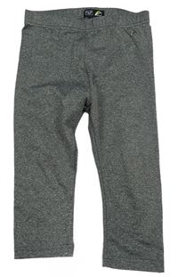 Tmavošedé melírované capri sportovní legíny F&F