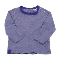 Tmavofialové melírované triko Kitchoun