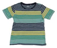 Modro-pruhované tričko Topolino