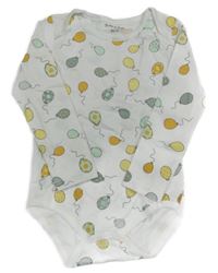 Bílé body s balonky ZEEMAN