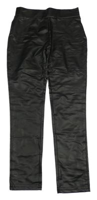 Černé koženkové kalhoty PRIMARK