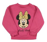 Tmavorůžová mikina s Minnie Primark