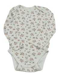 Bílé květované body C&A