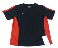 Černo-červené sportovní tričko M&S