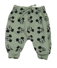 Zelenošedé tepláky s Mickeym Disney