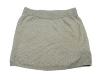 Šedá puntíkatá pletená sukně H&M