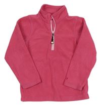 Fuchsiová fleecová mikina