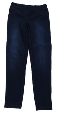 Tmavomodré třpytivé tregíny riflového vzhledu Yigga