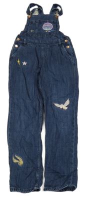 Tmavomodré laclové rifle s obrázky - Harry Potter M&S