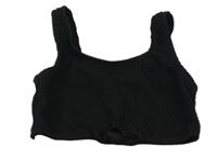 Černá žebrovaná plavková lambáda s mašlí George