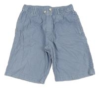 Světlemodré riflové jogger kraťasy Zara