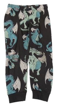 Antracitové tepláky s draky H&M