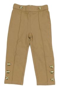 Hnědé tregíny s gombíky River Island