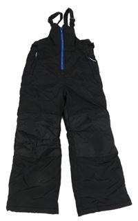 Černé šusťákové funkční laclové oteplovačky 