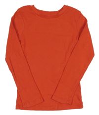 Červené žebrované triko Next