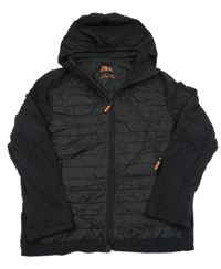 Černá šusťáková bundomikina s kapucí Zara