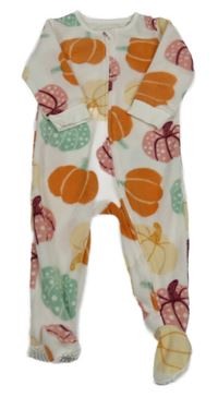 Bílo-barevný fleecový overal s dýněmi Matalan