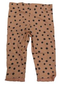 Broskvové puntíkaté legíny F&F