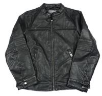 Černá koženková bunda Primark