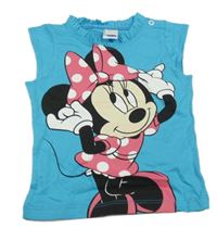 Modrý top s Minnie Disney