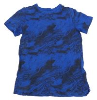 Modro-černé vzorované tričko Primark