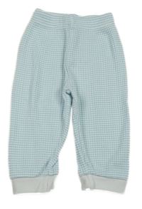 Světlemodré žebrované lehké tepláky 