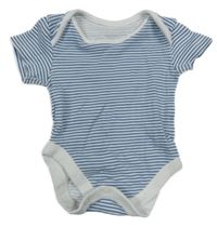 Modro-bílé pruhované body George