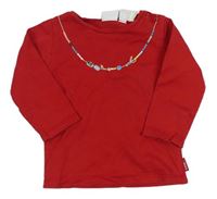 Červené triko s náhrdelníkem Mexx