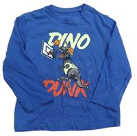 Modré triko s dinosaurem a míčem Primark