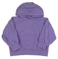 Fialová oversize mikina s kapucí M&Co.