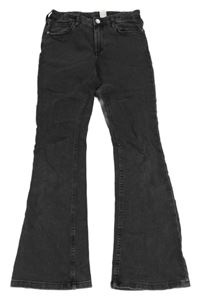 Tmavošedé flare rifle Denim Co.