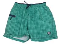 Zelené kostkované plážové kraťasy CMP