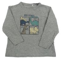 Šedé triko s diny Name it