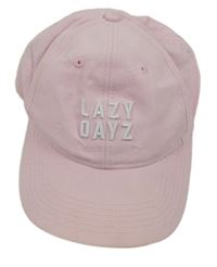 Světlerůžová kšiltovka s nápisem H&M