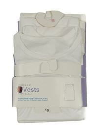 Nové - 3set - 3x Bílý nátělník Primark