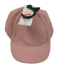 Nové - Růžová semišová kšiltovka F&F