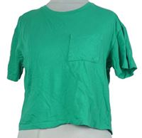 Dámské zelené crop tričko New Look 