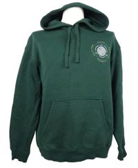 Pánská tmavozelená mikina s potiskem a kapucí H&M