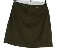 Dámská khaki semišová sukně Oliver Bonas 
