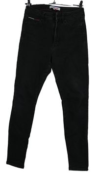 Dámské černé skinny rifle s vysokým pasem Tommy Hilfiger