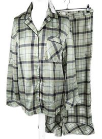 Nové - Dámské barervné kostkované saténové pyžamo Topshop 